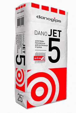 Шпатлевка полимерная DANO JET 5 Danogips 25 кг