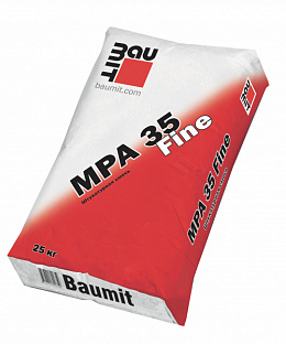 Штукатурка цементно-известковая Baumit MPA 35 Fine, 25 кг, 42 шт.