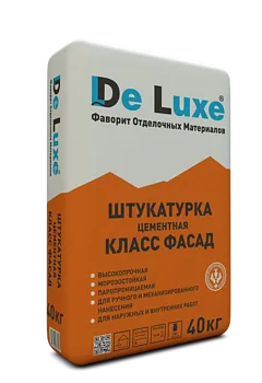 Цементная штукатурка De Luxe Класс ФАСАД , 40кг
